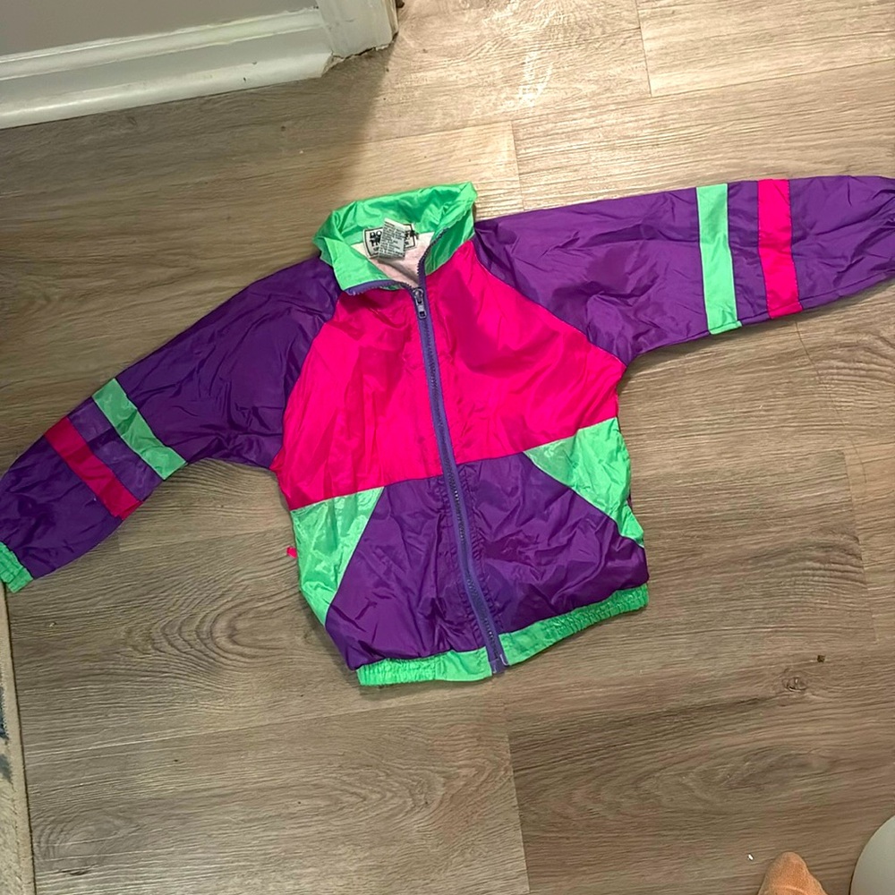 Size4 vintage double trouble brand wind breaker
